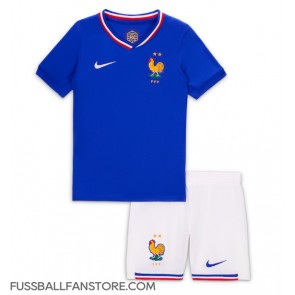 Frankreich Replik Heimtrikot Kinder EM 2024 Kurzarm (+ Kurze Hosen)
